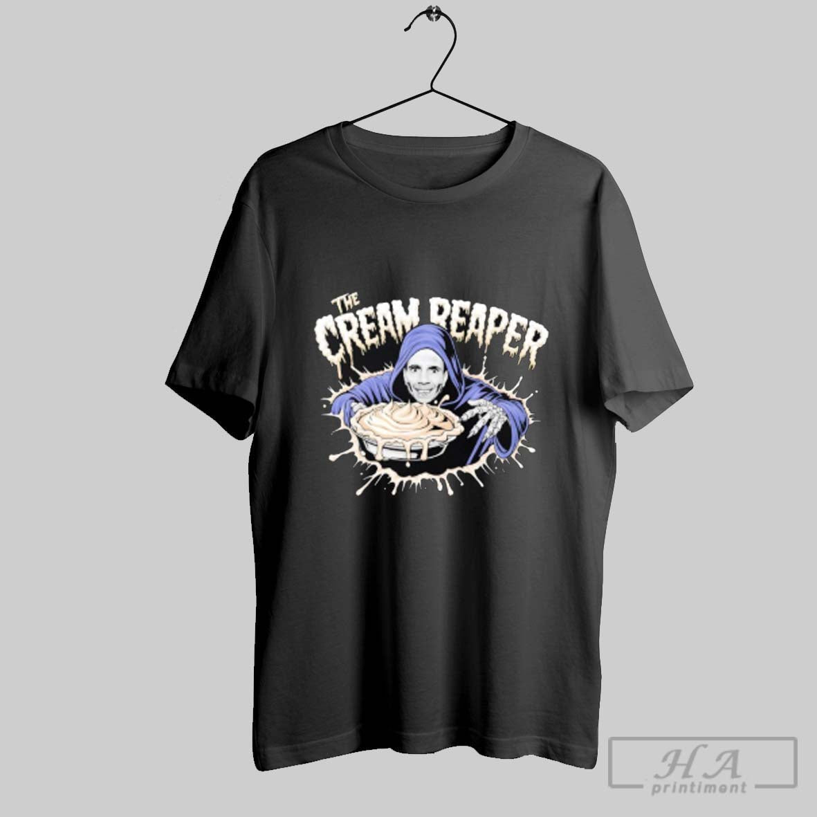 Official Gene Borrello The Cream Reaper Halloween T - Adult & Kids T-Shirts, Sweatshirts & Hoodies apparel design preview 1
