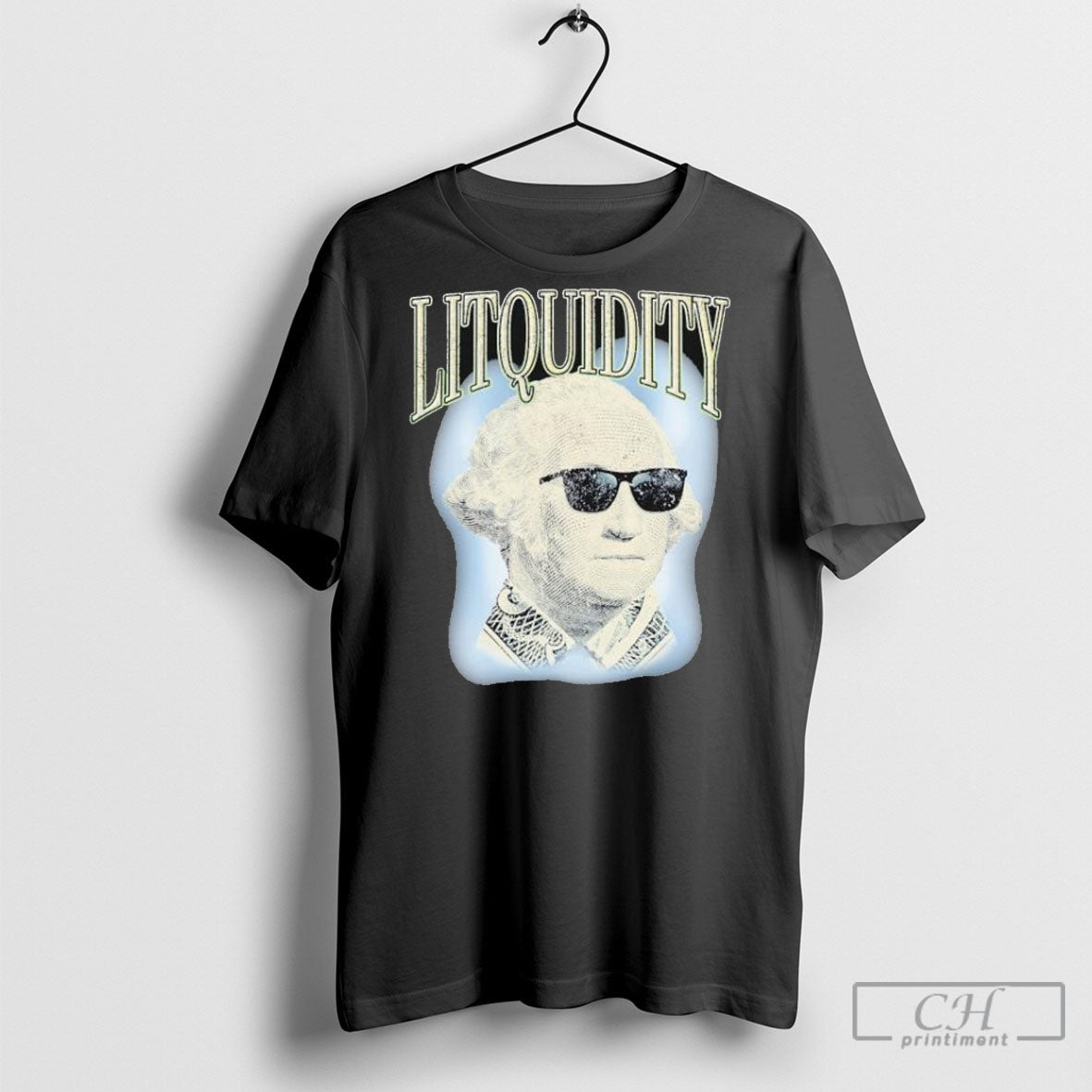 Official George Washington Litquidity Poster - Adult & Kids T-Shirts, Sweatshirts & Hoodies apparel design preview 1