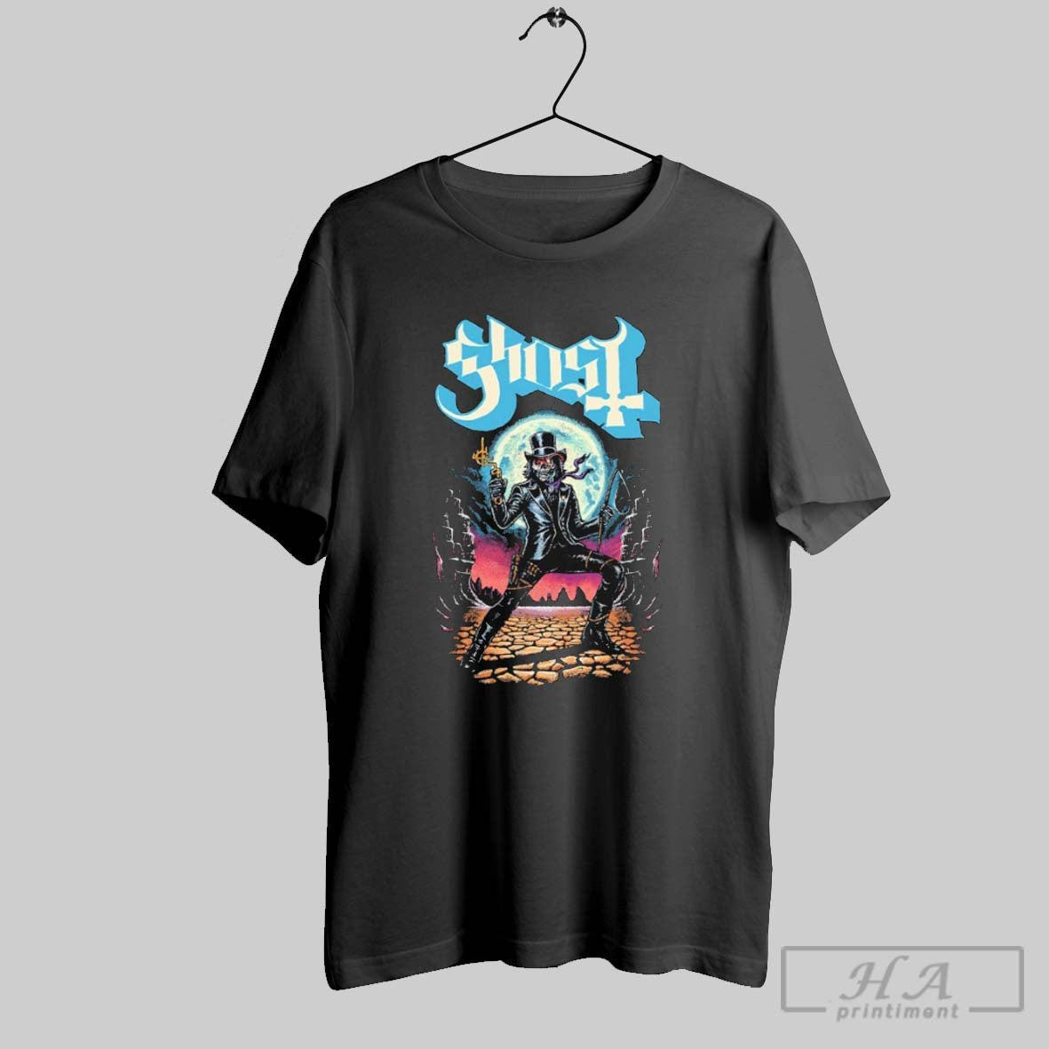 Official Ghost Western Emeritus World Tour 2025 - Adult & Kids T-Shirts, Sweatshirts & Hoodies apparel design preview 1
