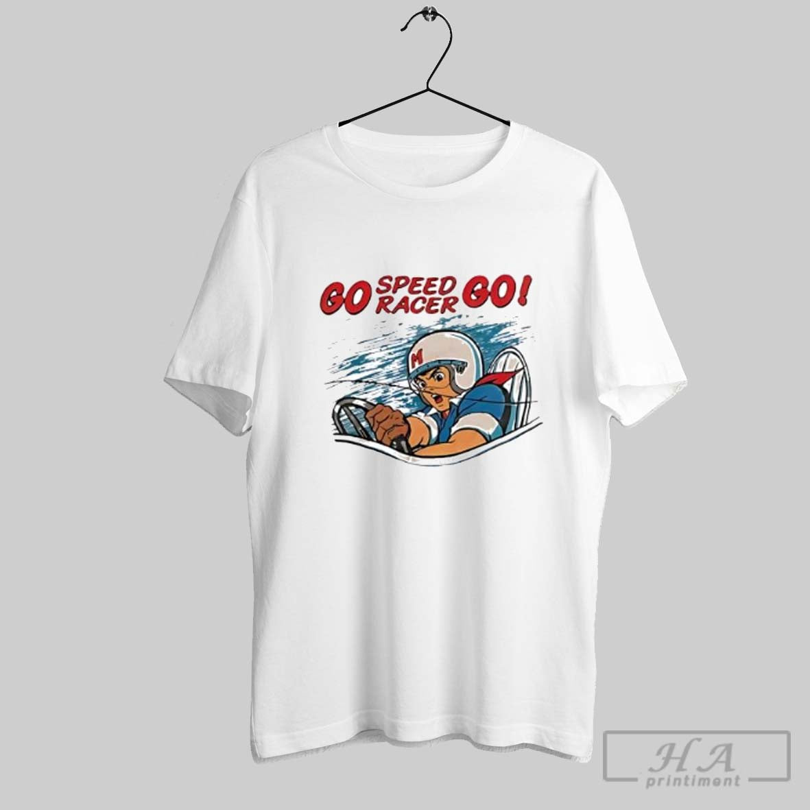 Official Go Speed Racer Retro Anime Cartoon Posters - Adult & Kids T-Shirts, Sweatshirts & Hoodies apparel design preview 1