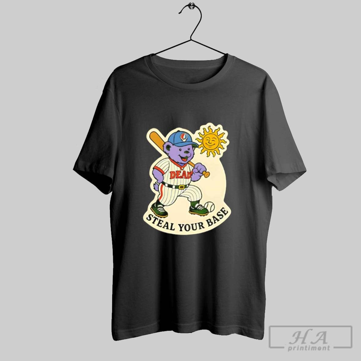 Official Grateful Dead Baseball Steal Your Base - Adult & Kids T-Shirts, Sweatshirts & Hoodies apparel design preview 1
