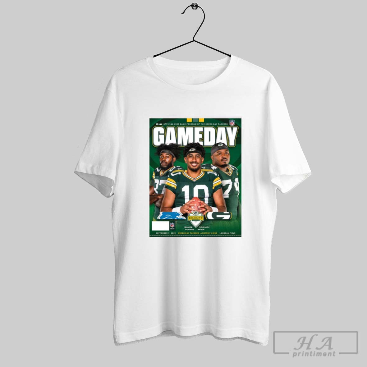 Official Green Bay Packers Vs Detroit Lions Kickoff - Adult & Kids T-Shirts, Sweatshirts & Hoodies apparel design preview 1