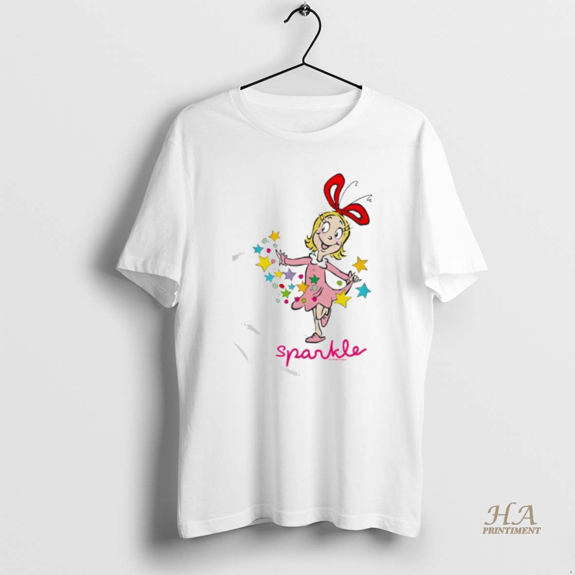 Official Grinch Cindy Lou Who Sparkle - Adult & Kids T-Shirts, Sweatshirts & Hoodies apparel design preview 1