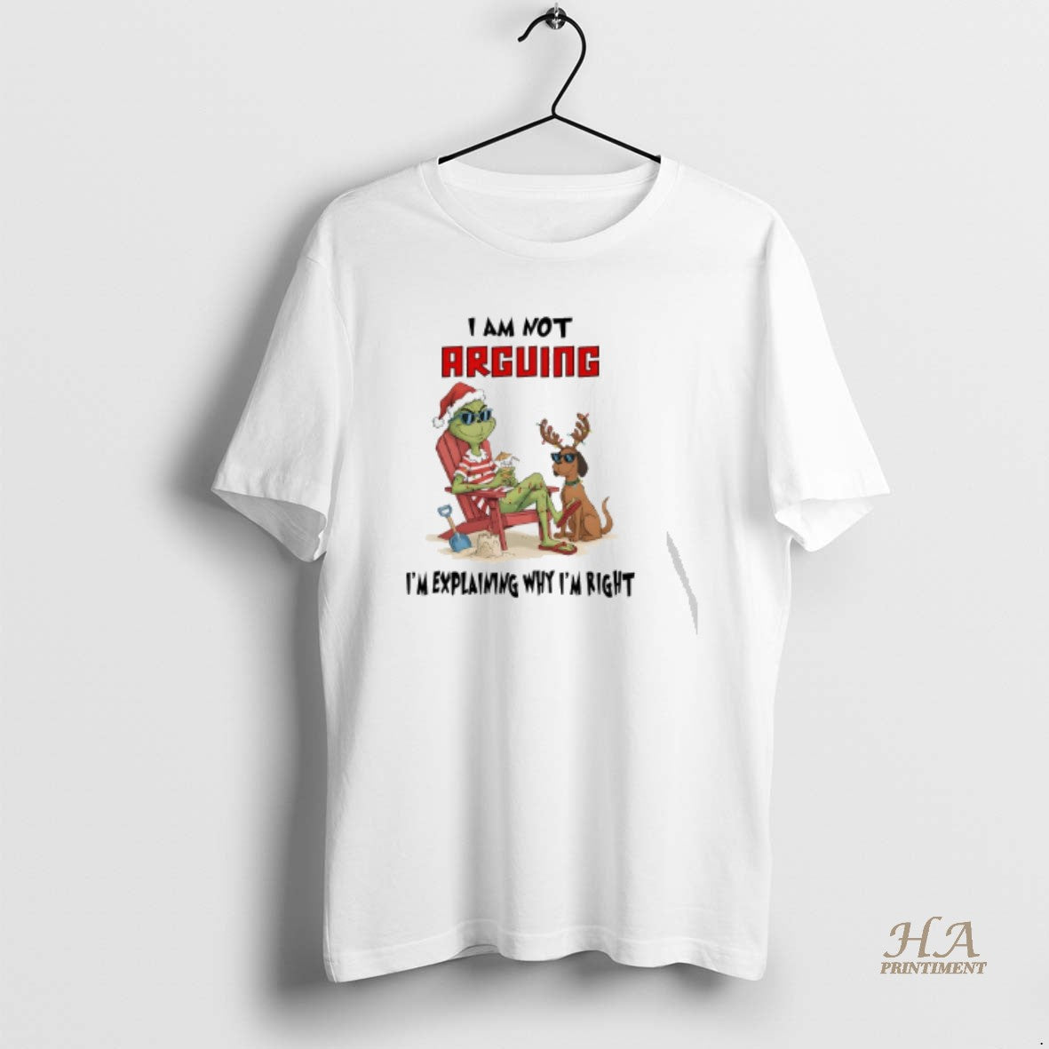 Official Grinch I Am Not Arguing Im Explaining Why - Adult & Kids T-Shirts, Sweatshirts & Hoodies apparel design preview 1