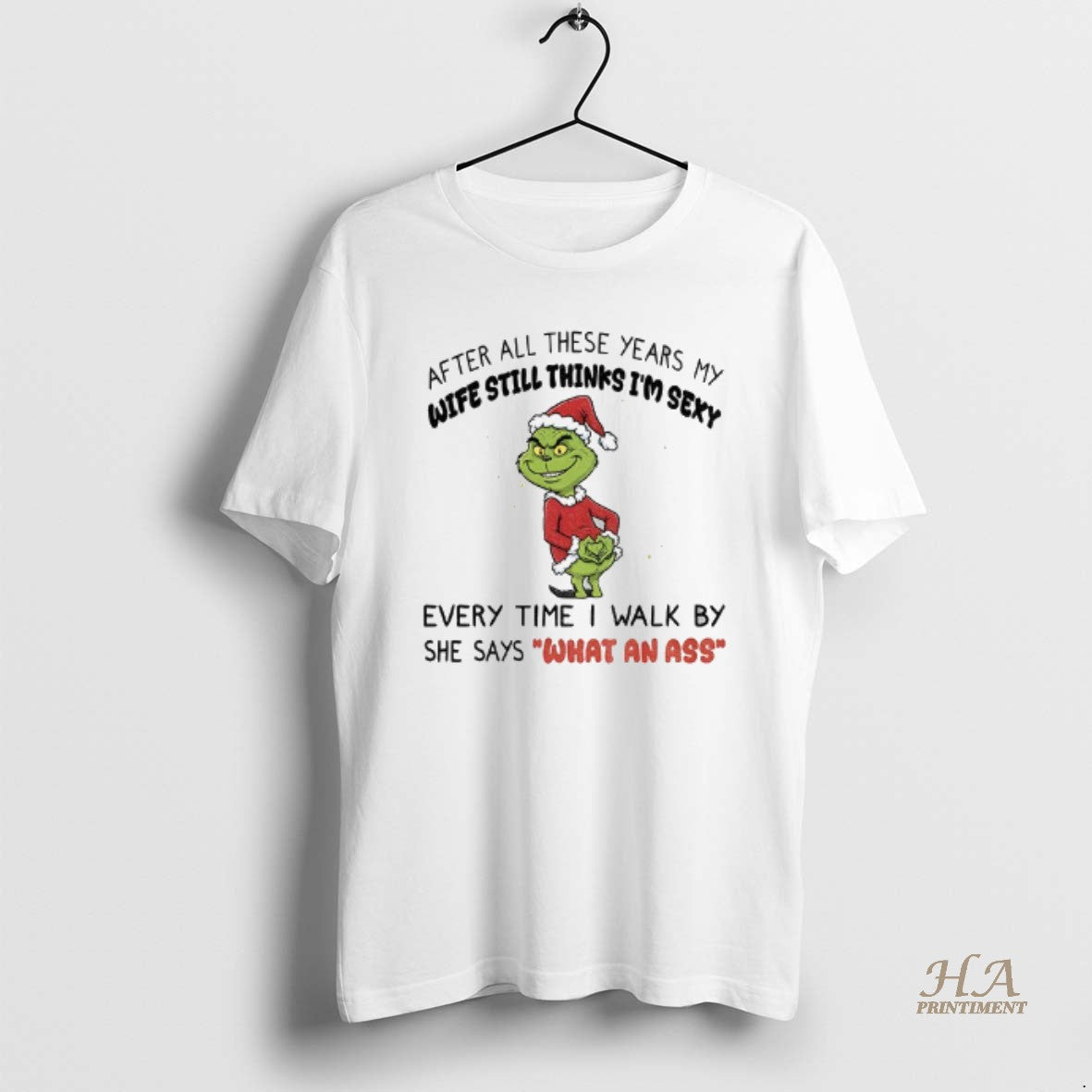 Official Grinch Santa After All These Years My Wife - Adult & Kids T-Shirts, Sweatshirts & Hoodies apparel design preview 1