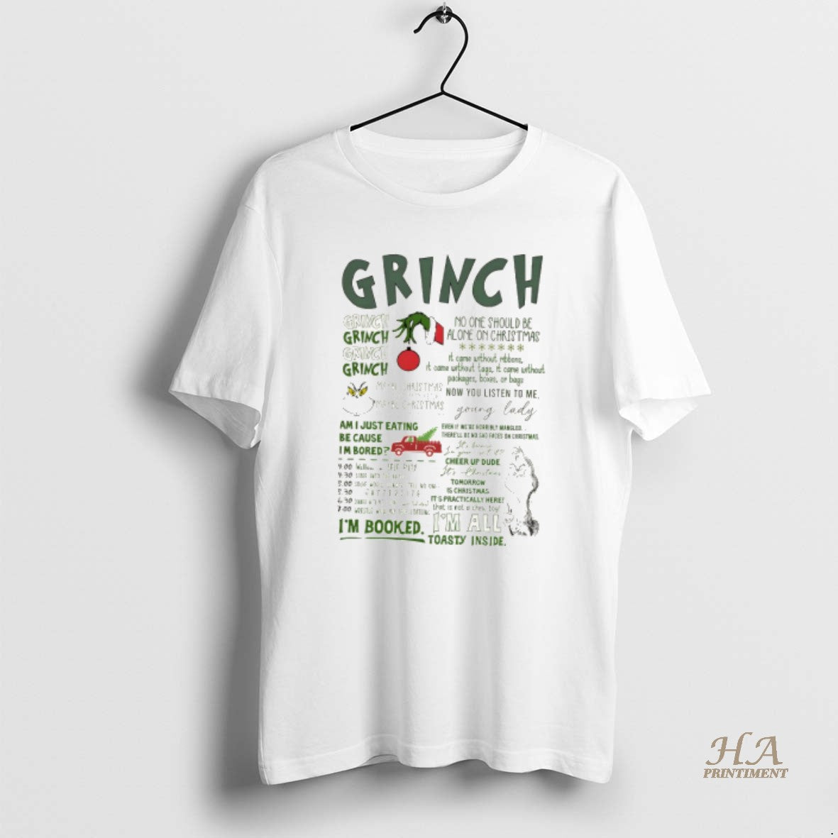 Official Grinch No One Should Be Alone On Christmas - Adult & Kids T-Shirts, Sweatshirts & Hoodies apparel design preview 1