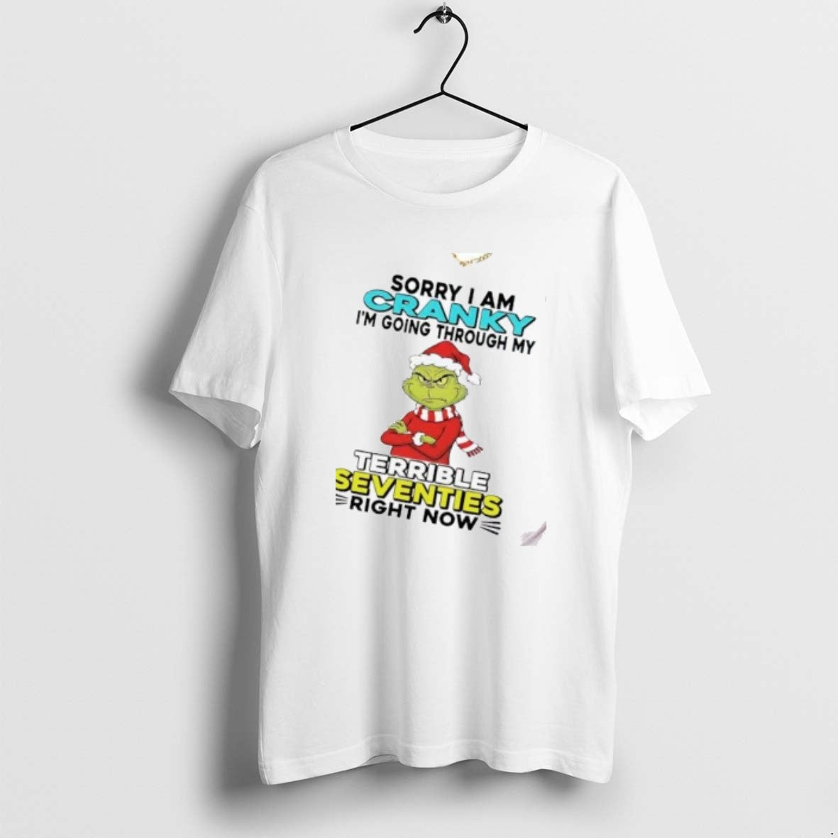 Official Grinch Sorry I Am Cranky Im Going Through My - Adult & Kids T-Shirts, Sweatshirts & Hoodies apparel design preview 1