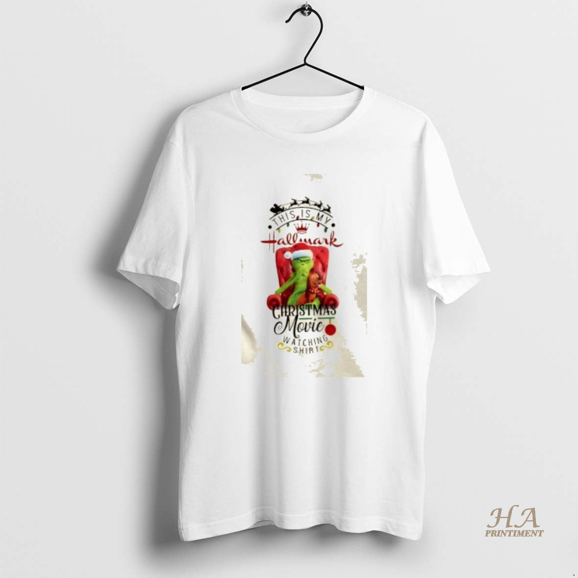 Official Grinch This Is My Hallmark Christmas Movie - Adult & Kids T-Shirts, Sweatshirts & Hoodies apparel design preview 1