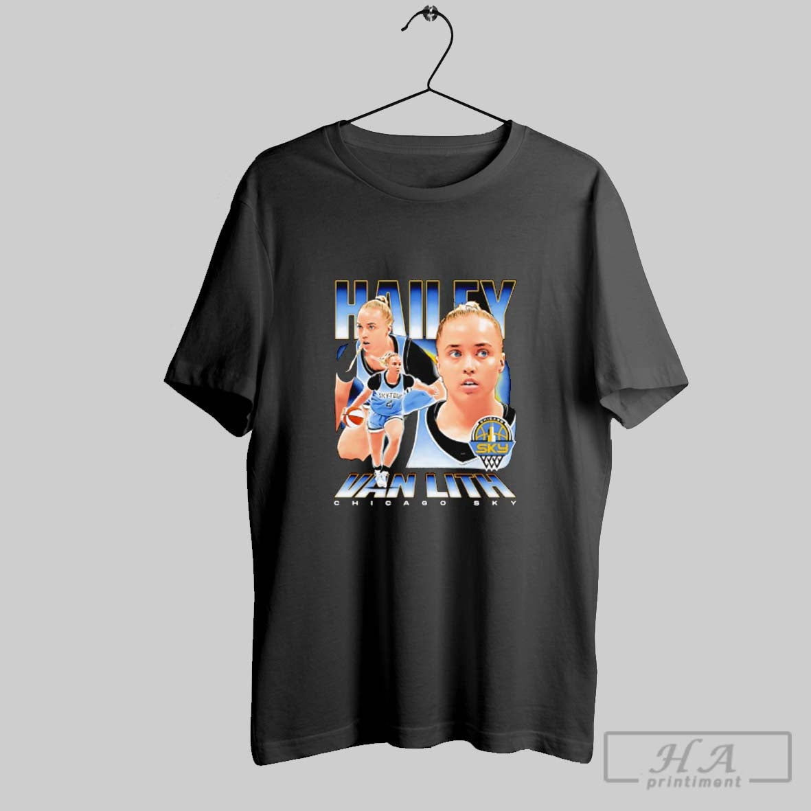 Official Hailey Van Lith Chicago Sky Vintage - Adult & Kids T-Shirts, Sweatshirts & Hoodies apparel design preview 1