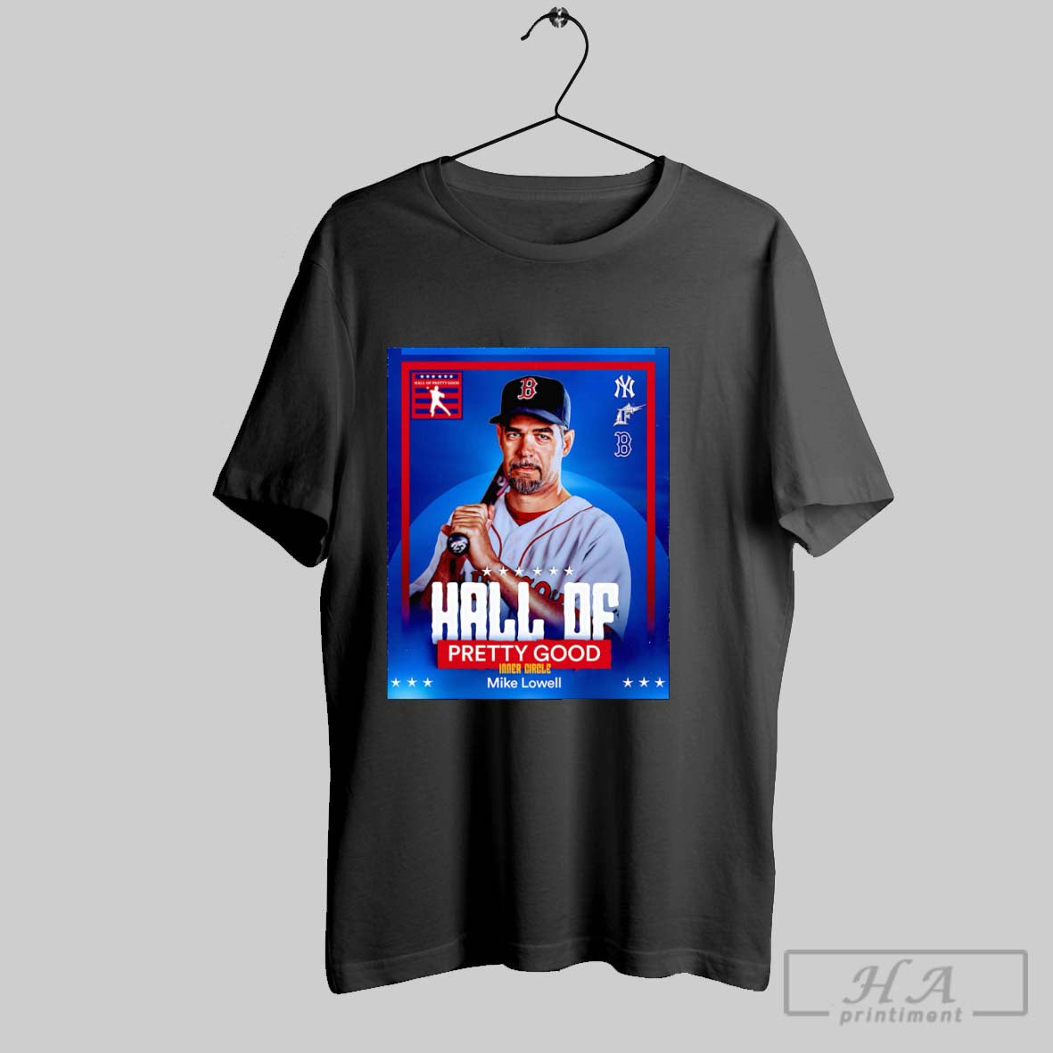Official Hall Of Pretty Good Inner Circle Mike Lowell - Adult & Kids T-Shirts, Sweatshirts & Hoodies apparel design preview 1