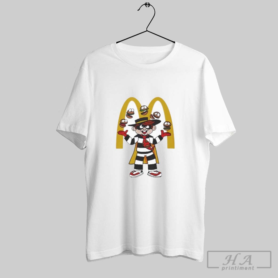 Official Hamburglar Juggling Burgers - Adult & Kids T-Shirts, Sweatshirts & Hoodies apparel design preview 1