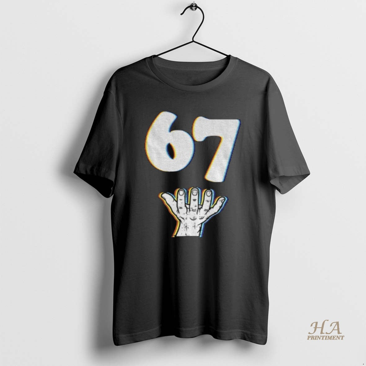 Official Hand 67 Meme Funny - Adult & Kids T-Shirts, Sweatshirts & Hoodies apparel design preview 1