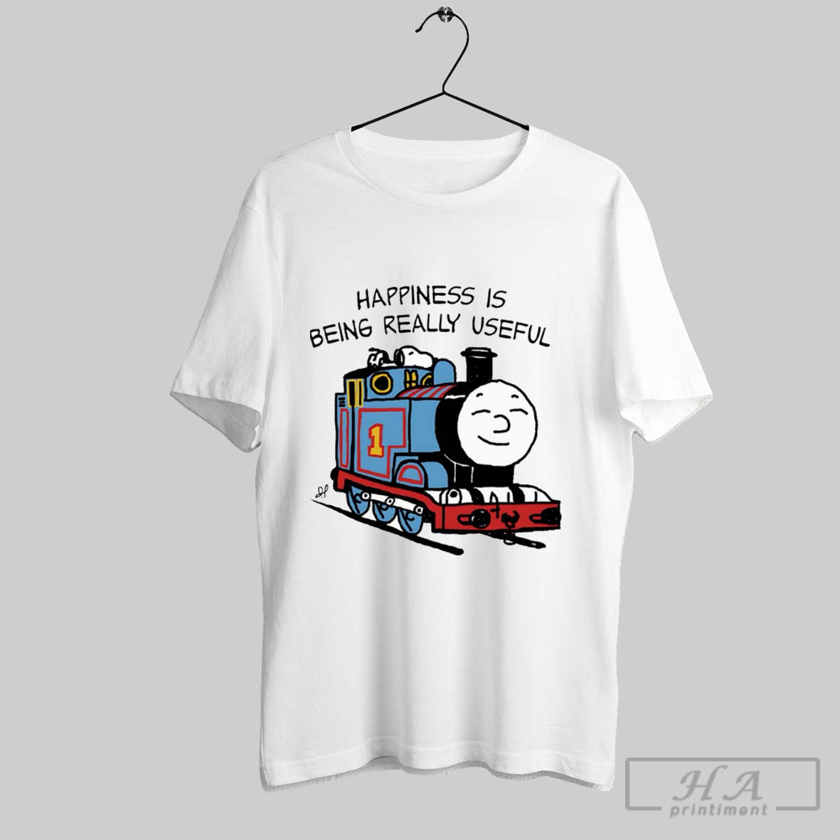 Official Happiness Is Being Really Useful - Adult & Kids T-Shirts, Sweatshirts & Hoodies apparel design preview 1