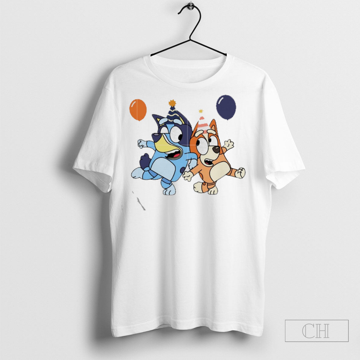 Official Happy Birthday Bluey And Bingo - Adult & Kids T-Shirts, Sweatshirts & Hoodies apparel design preview 1