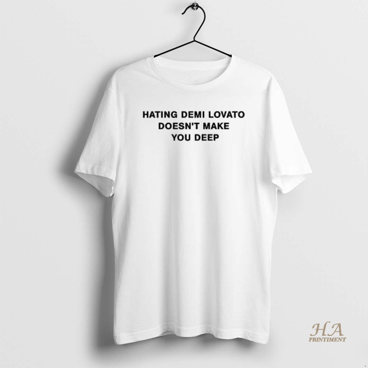 Official Hating Demi Lovato Doesnt Make You Deep - Adult & Kids T-Shirts, Sweatshirts & Hoodies apparel design preview 1