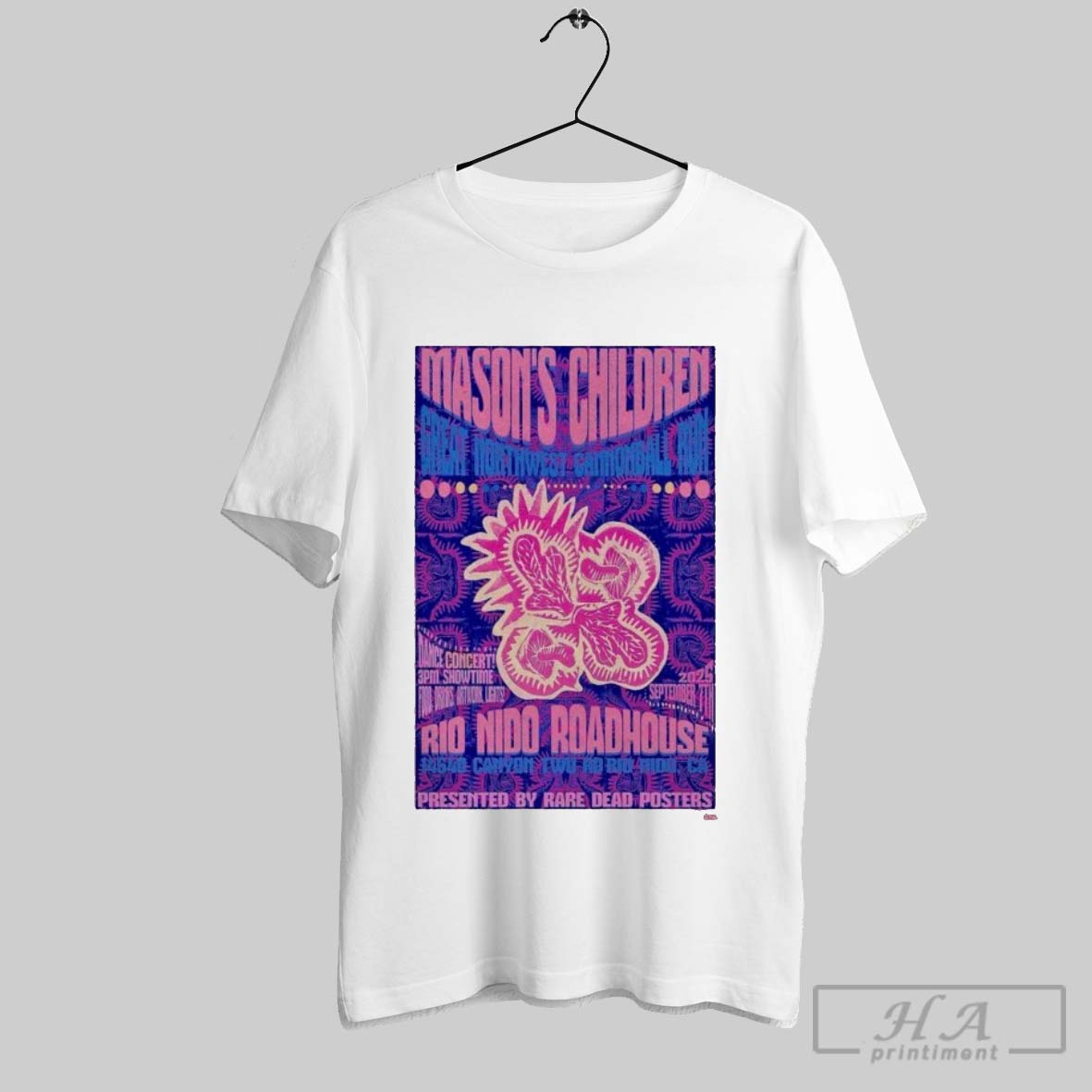 Official Heart Of Gold Rio Nido Roadhouse Tour 2025 - Adult & Kids T-Shirts, Sweatshirts & Hoodies apparel design preview 1