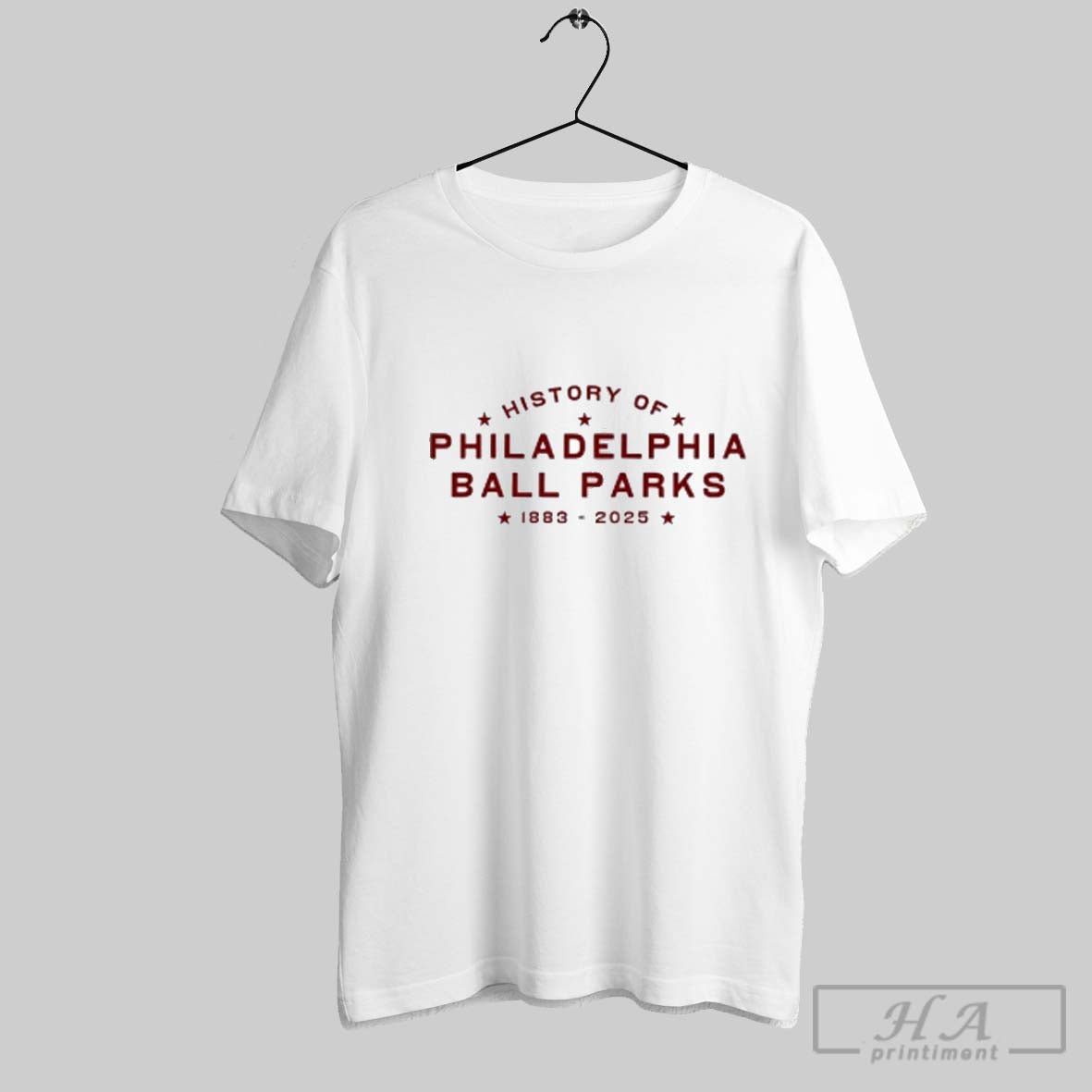 Official History Of Philadelphia Phillies Ball Parks - Adult & Kids T-Shirts, Sweatshirts & Hoodies apparel design preview 1
