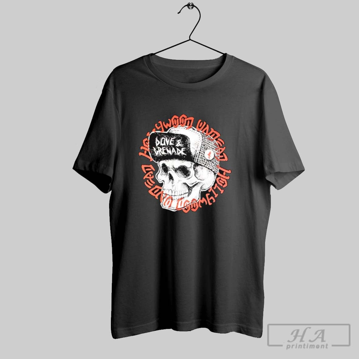 Official Hollywood Undead Dove And Grenade Laying Low - Adult & Kids T-Shirts, Sweatshirts & Hoodies apparel design preview 1