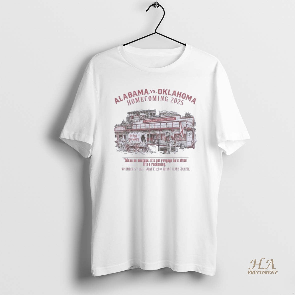 Official Homecoming 2025 Alabama Vs Oklahoma - Adult & Kids T-Shirts, Sweatshirts & Hoodies apparel design preview 1