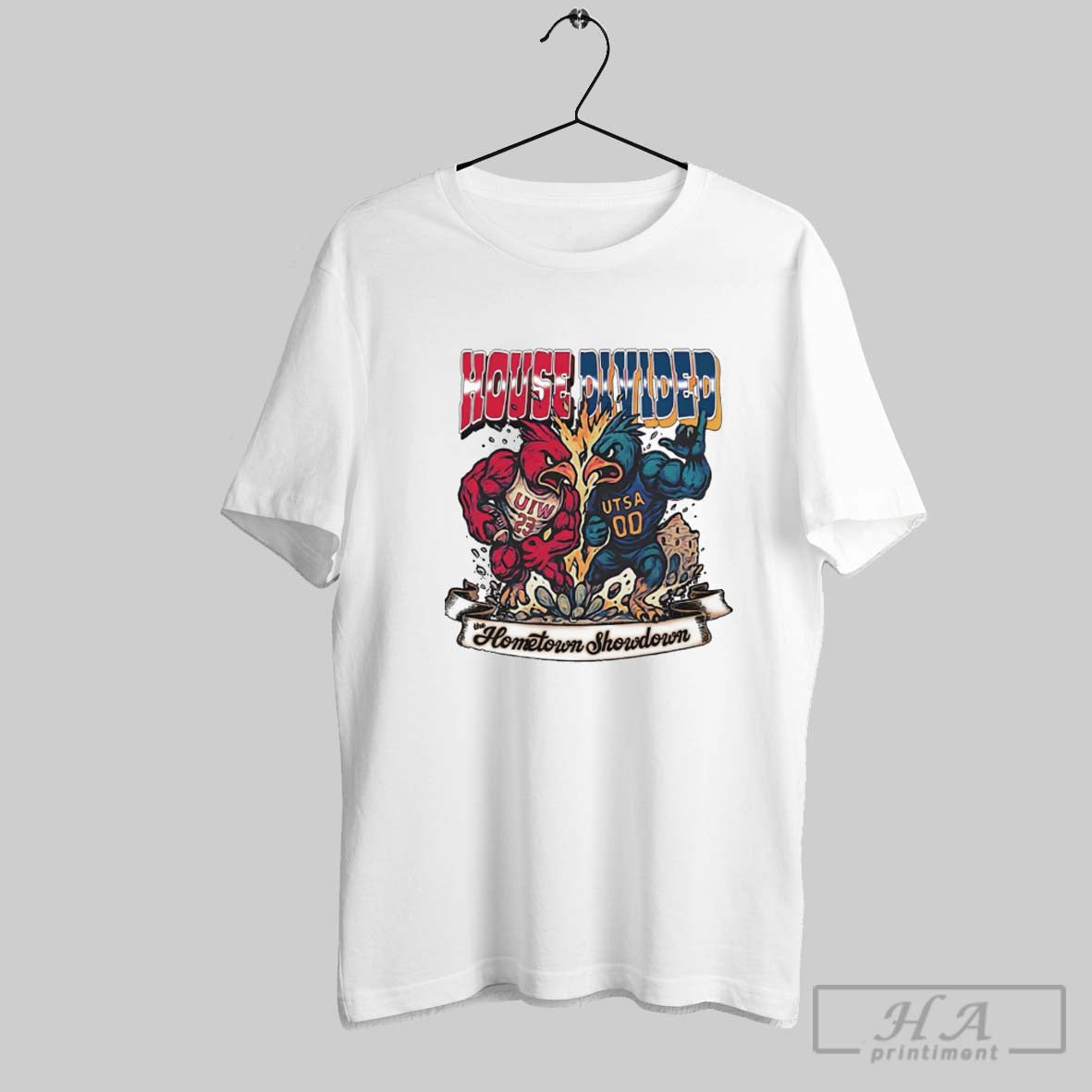 Official House Divided San Antonio Uiw Vs Utsa - Adult & Kids T-Shirts, Sweatshirts & Hoodies apparel design preview 1
