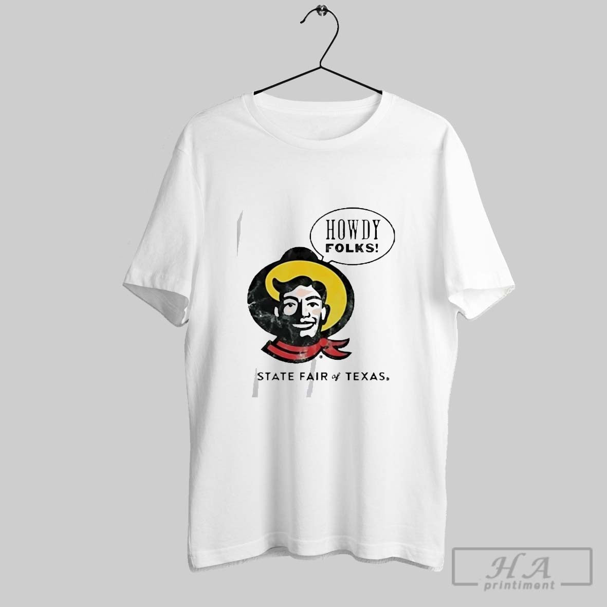 Official Howdy Folks Cowboy State Fair Of Texas - Adult & Kids T-Shirts, Sweatshirts & Hoodies apparel design preview 1