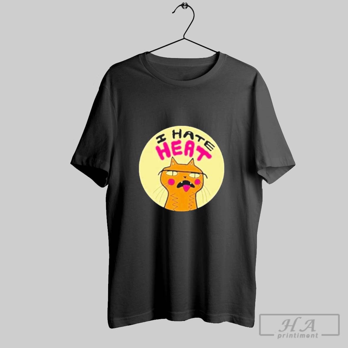 Official I Hate Heat Cat - Adult & Kids T-Shirts, Sweatshirts & Hoodies apparel design preview 1