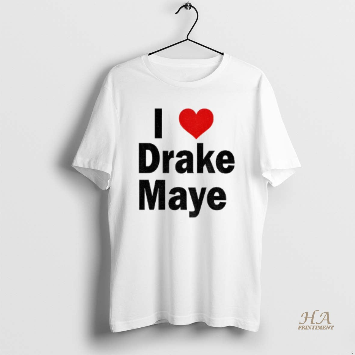 Official I Love Drake Maye Red Heart - Adult & Kids T-Shirts, Sweatshirts & Hoodies apparel design preview 1