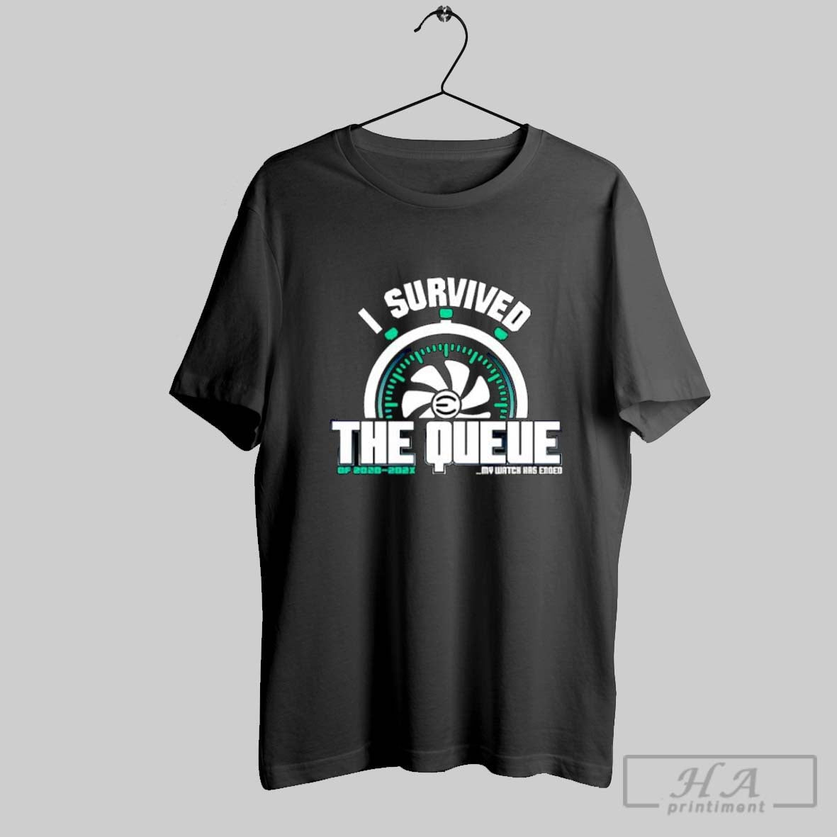 Official I Survived The Queue Of 2020 202x Watch - Adult & Kids T-Shirts, Sweatshirts & Hoodies apparel design preview 1