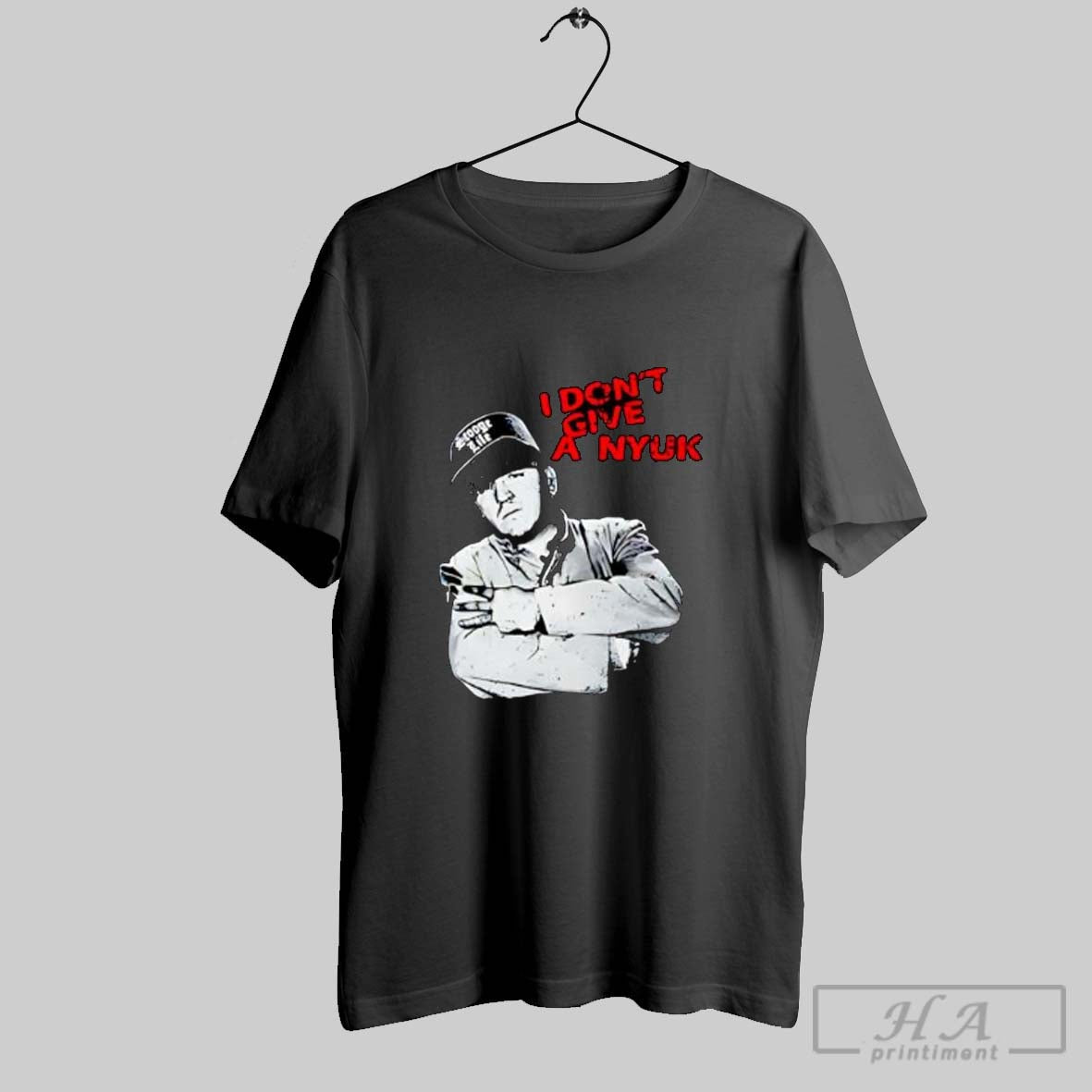 Official I Dont Give A Nyuk Stooge Life The Three - Adult & Kids T-Shirts, Sweatshirts & Hoodies apparel design preview 1