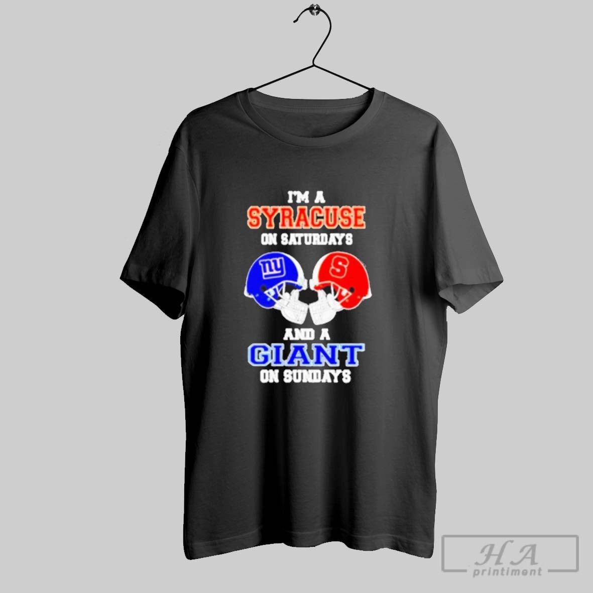 Official Im A Syracuse Orange On Saturdays And New - Adult & Kids T-Shirts, Sweatshirts & Hoodies apparel design preview 1