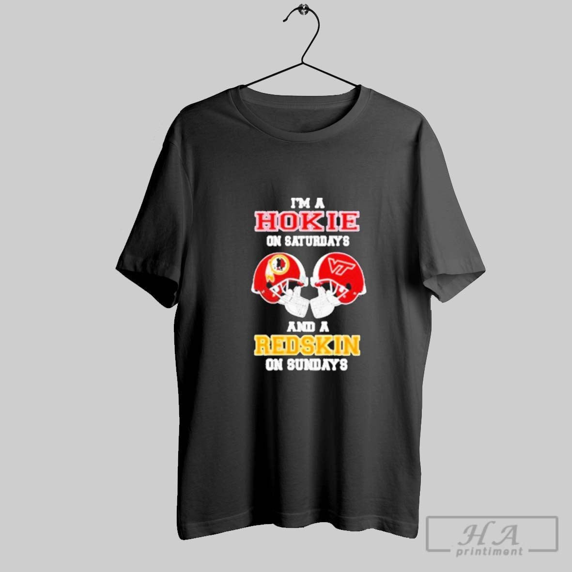Official Im A Virginia Tech Hokies On Saturdays And - Adult & Kids T-Shirts, Sweatshirts & Hoodies apparel design preview 1