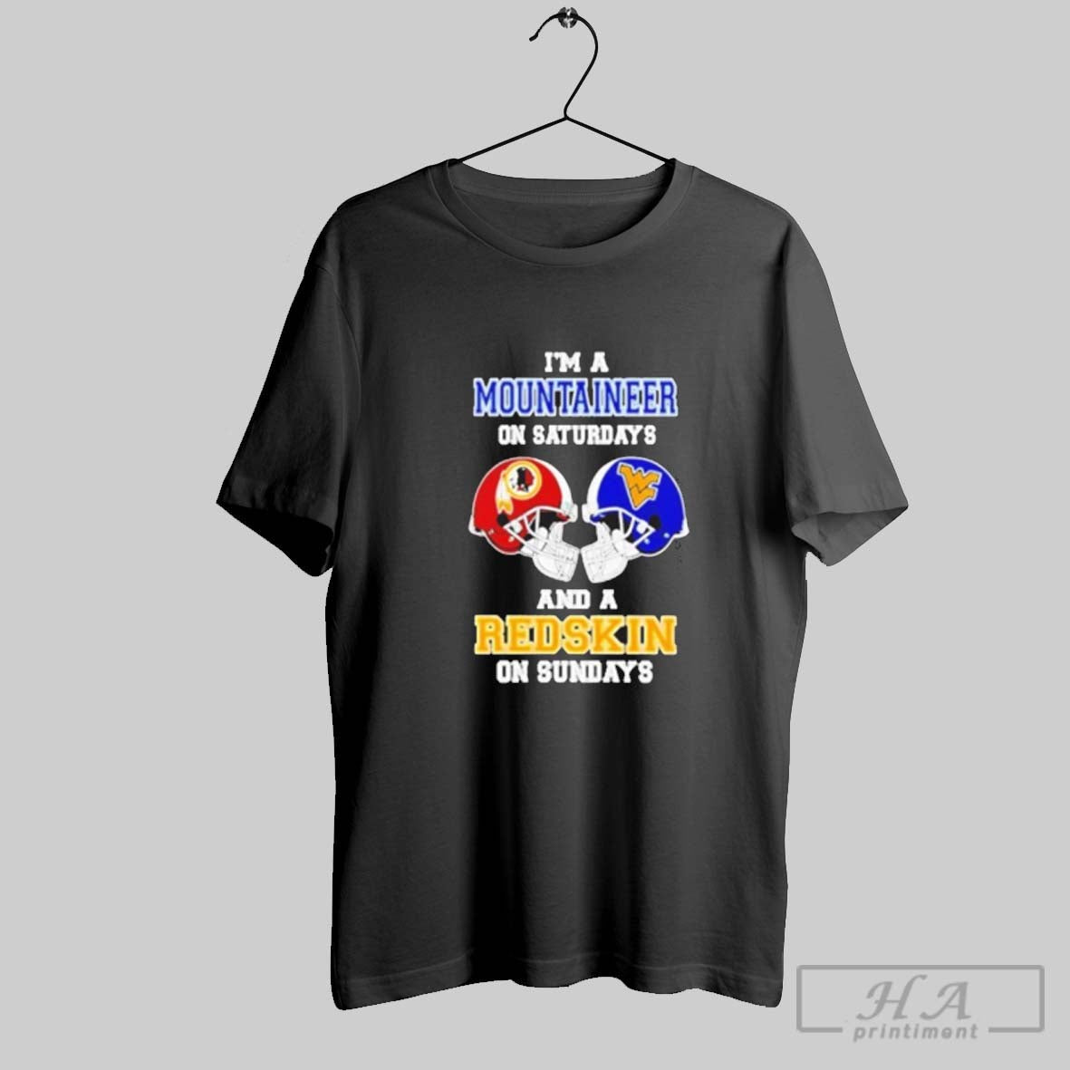 Official Im A West Virginia Mountaineers On Saturdays - Adult & Kids T-Shirts, Sweatshirts & Hoodies apparel design preview 1