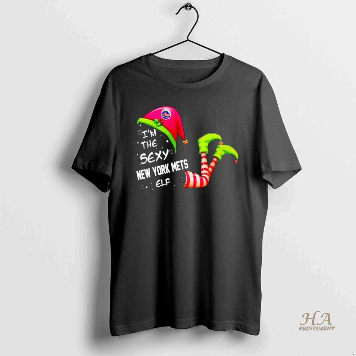 Official Im The Sexy New York Mets Elf Christmas - Adult & Kids T-Shirts, Sweatshirts & Hoodies apparel design preview 1