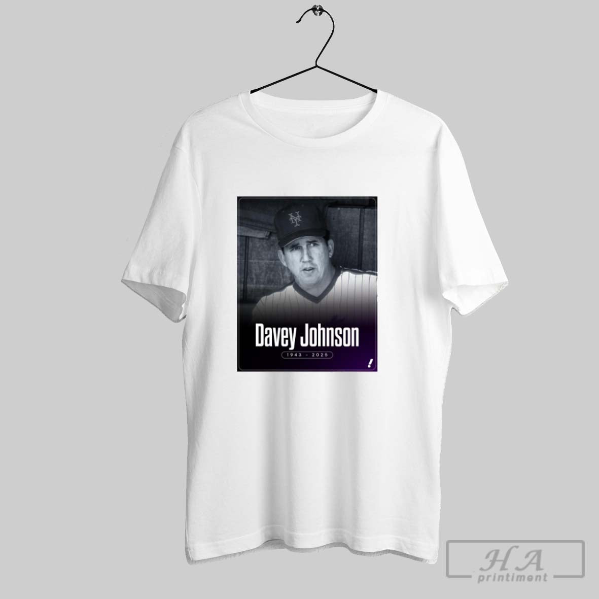 Official In Memory Of Davey Johnson 1943 2025 A - Adult & Kids T-Shirts, Sweatshirts & Hoodies apparel design preview 1