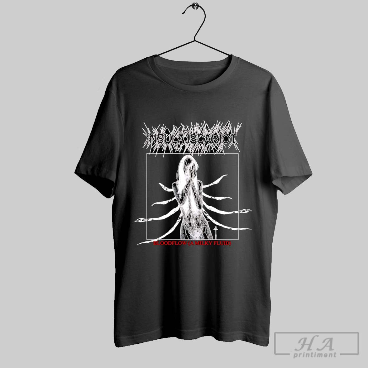 Official Insula Iscariot Bloodflow Tour - Adult & Kids T-Shirts, Sweatshirts & Hoodies apparel design preview 1