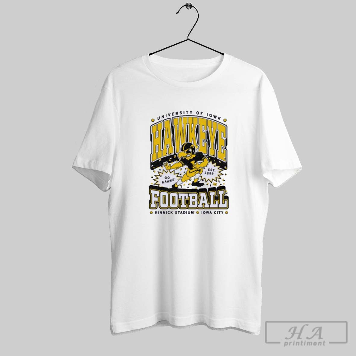 Official Iowa Hawkeyes Football Max Collegiate - Adult & Kids T-Shirts, Sweatshirts & Hoodies apparel design preview 1
