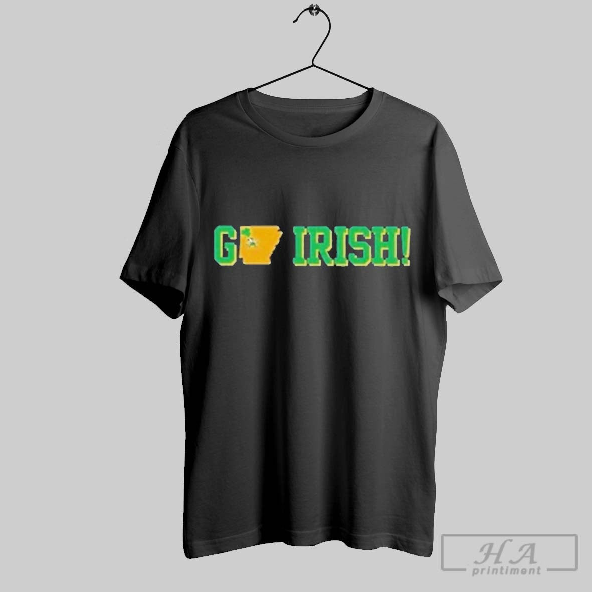 Official Irish Vs Razorbacks Game Day Go T - Adult & Kids T-Shirts, Sweatshirts & Hoodies apparel design preview 1