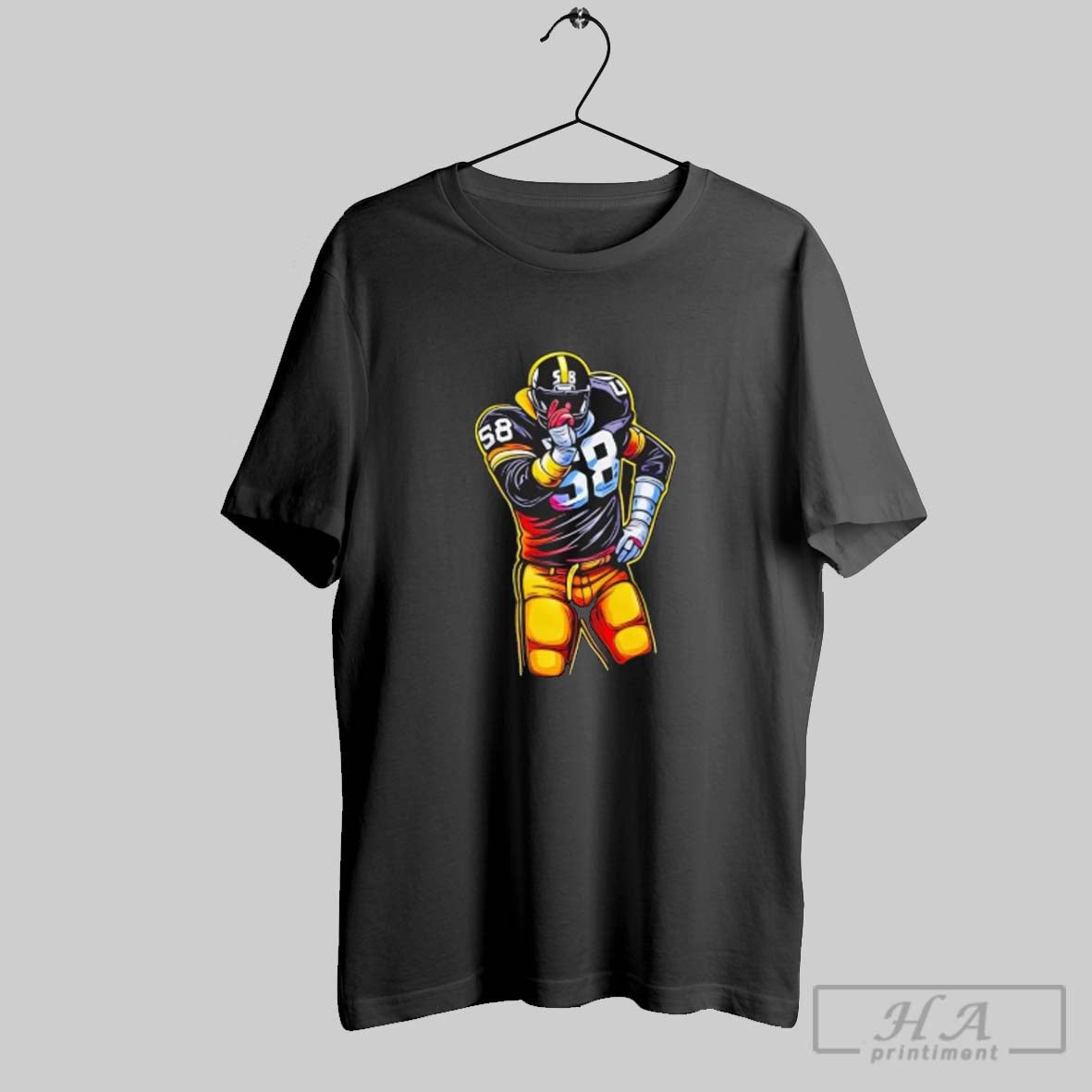 Official Jack Lambert Yinzerstitions Steelers - Adult & Kids T-Shirts, Sweatshirts & Hoodies apparel design preview 1