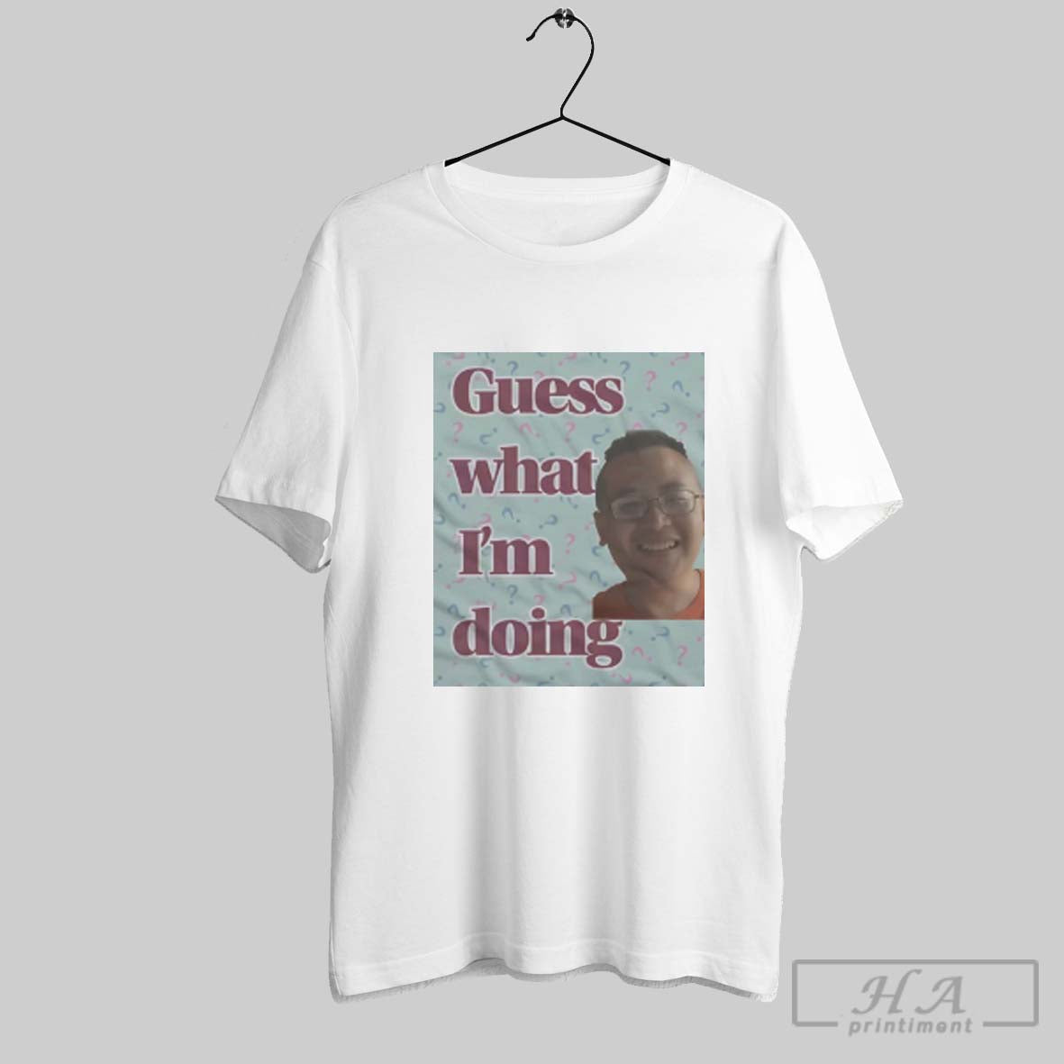 Official James Cage White Guess What Im Doing T - Adult & Kids T-Shirts, Sweatshirts & Hoodies apparel design preview 1