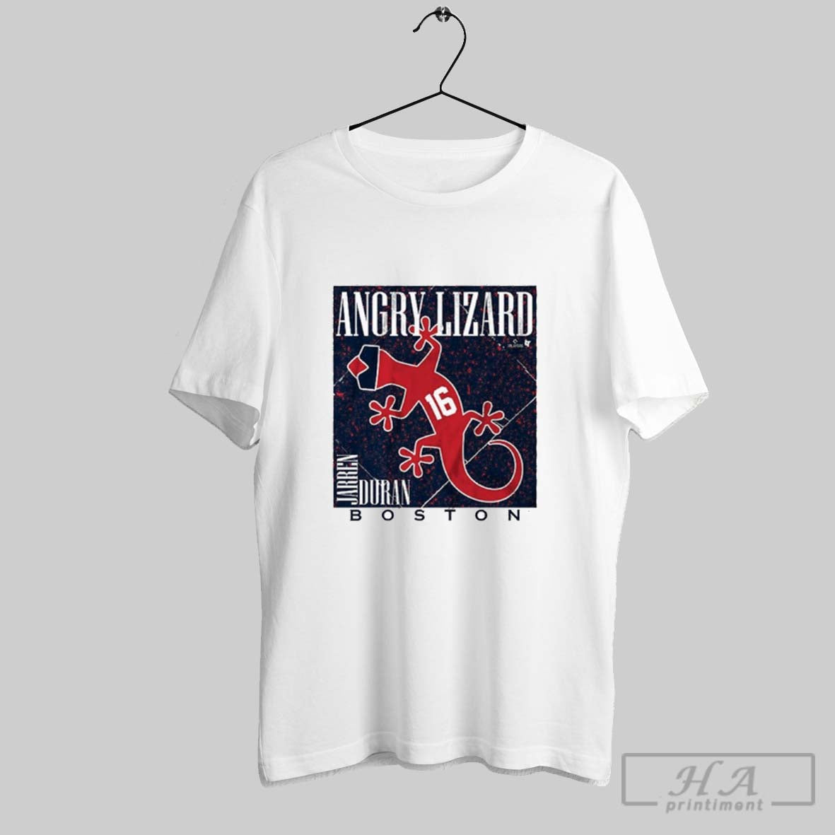 Official Jarren Duran Angry Lizard Boston Red Sox - Adult & Kids T-Shirts, Sweatshirts & Hoodies apparel design preview 1