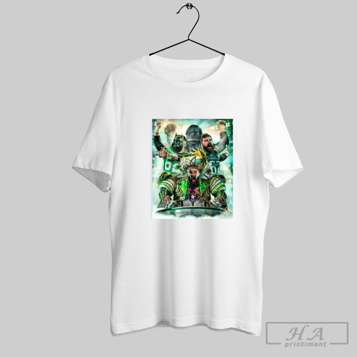 Official Jason Kelce Hungry Dogs Run Faster Poster - Adult & Kids T-Shirts, Sweatshirts & Hoodies apparel design preview 1
