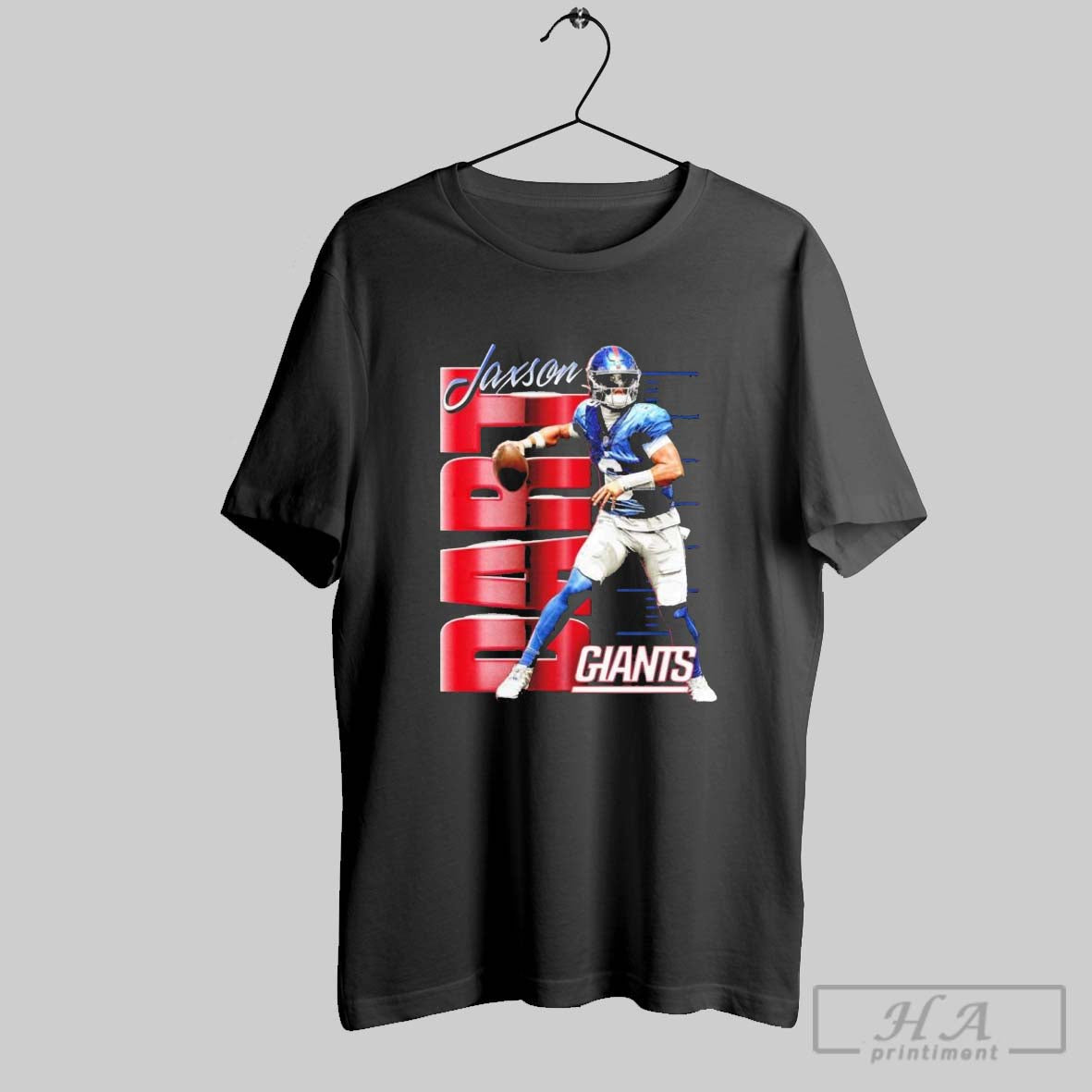 Official Jaxson Dart New York Giants Celebration - Adult & Kids T-Shirts, Sweatshirts & Hoodies apparel design preview 1
