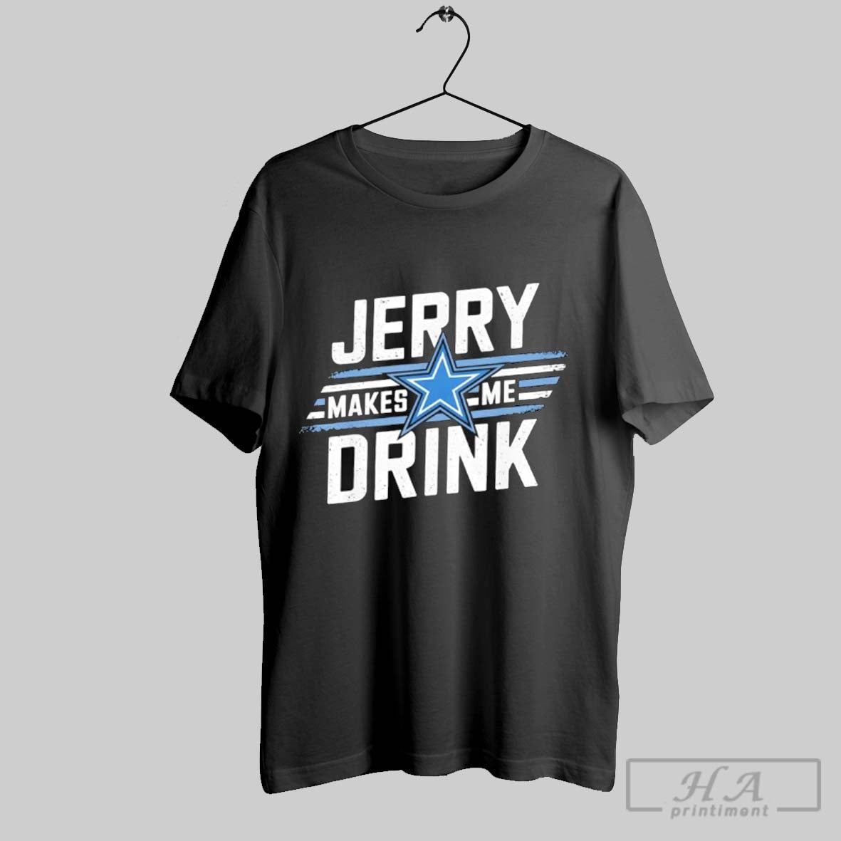 Official Jerry Makes Me Drink Sport Cowboy - Adult & Kids T-Shirts, Sweatshirts & Hoodies apparel design preview 1