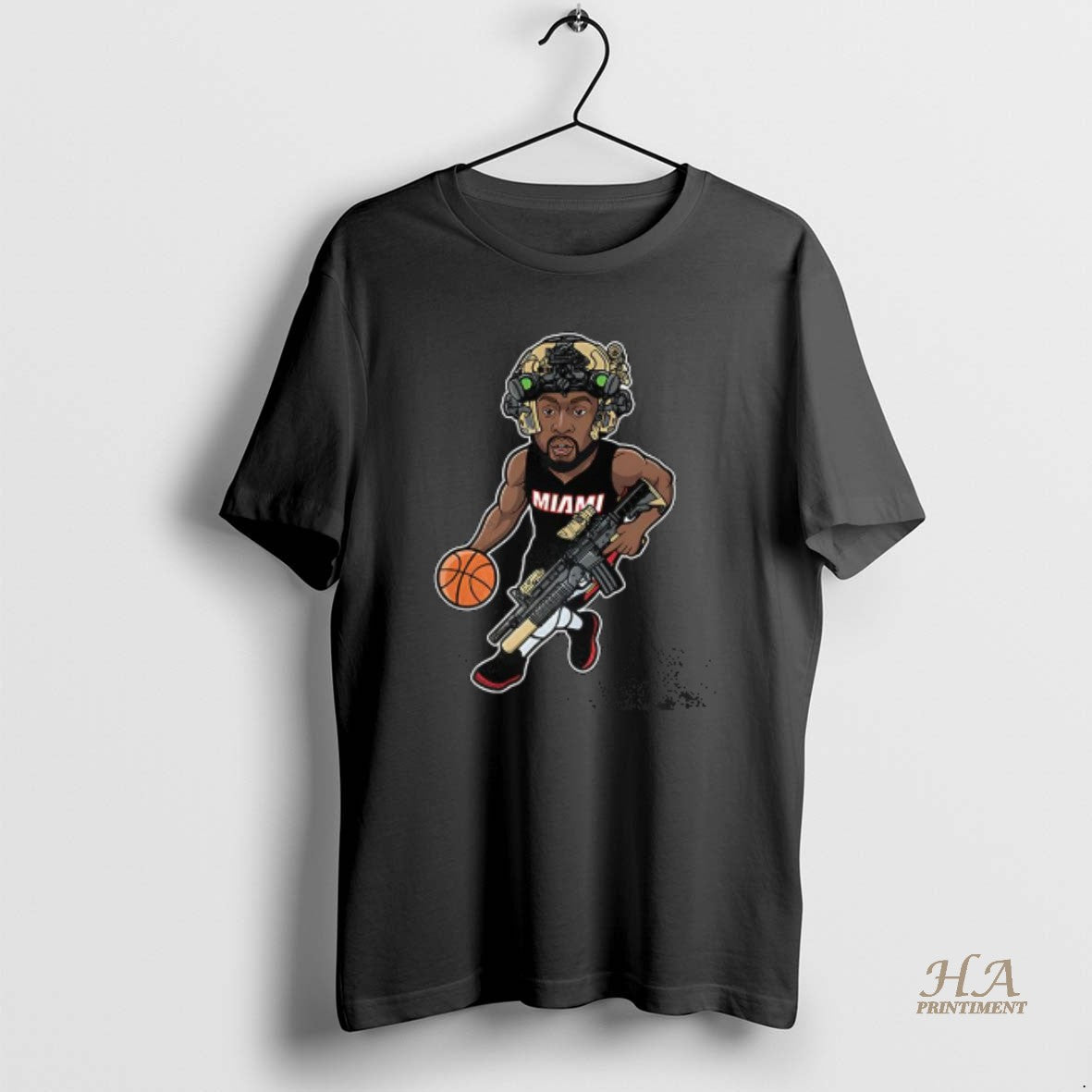 Official Jimmy Butler Miami Heats Basketball Soldier - Adult & Kids T-Shirts, Sweatshirts & Hoodies apparel design preview 1