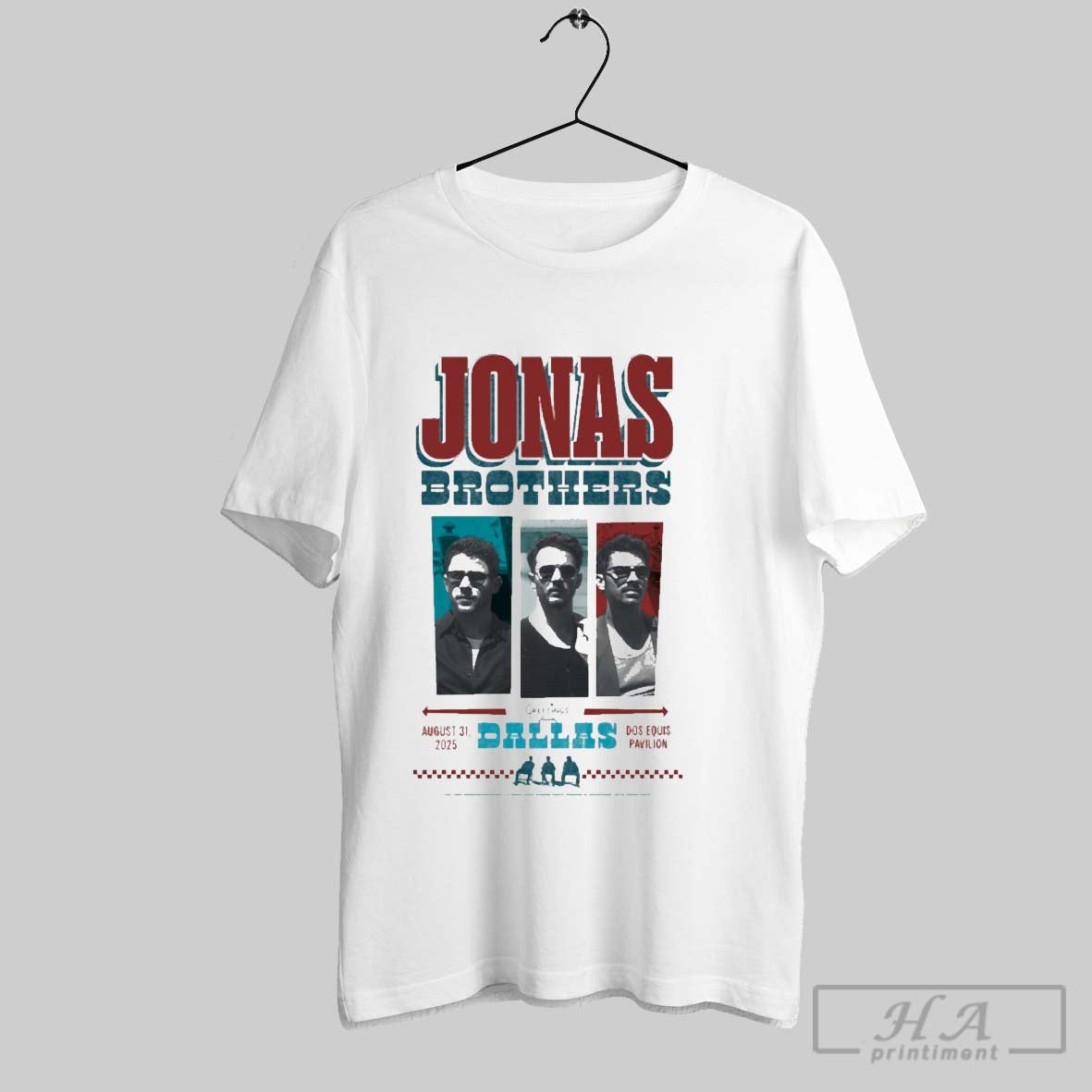 Official Jonas Brothers August 31 2025 Dos Equis - Adult & Kids T-Shirts, Sweatshirts & Hoodies apparel design preview 1