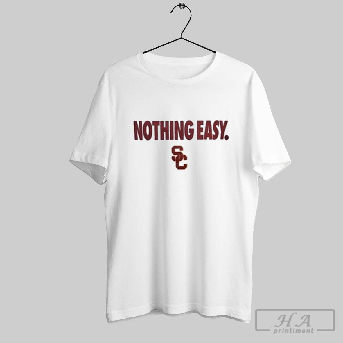 Official Ju Watkins Usc Trojans Nothing Easy - Adult & Kids T-Shirts, Sweatshirts & Hoodies apparel design preview 1