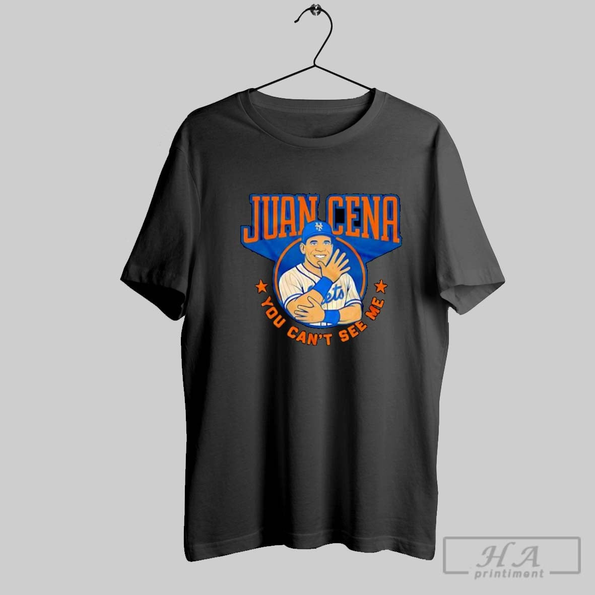 Official Juan Cena You Cant See Me Mets Baseball - Adult & Kids T-Shirts, Sweatshirts & Hoodies apparel design preview 1