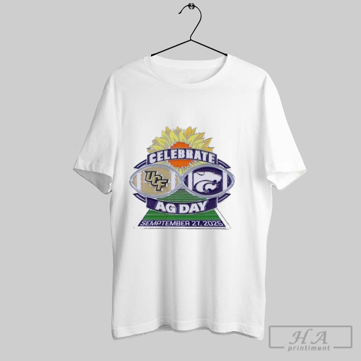 Official K State Wildcats Vs Ucf Knights 2025 Game - Adult & Kids T-Shirts, Sweatshirts & Hoodies apparel design preview 1