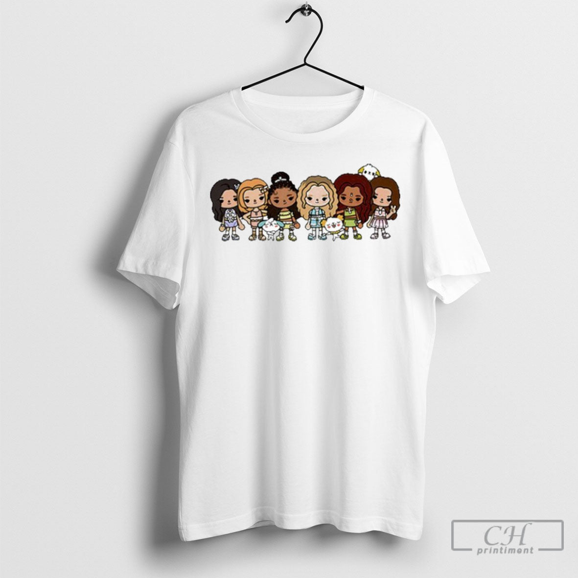Official Katseye X Toca Boca White Sweater - Adult & Kids T-Shirts, Sweatshirts & Hoodies apparel design preview 1