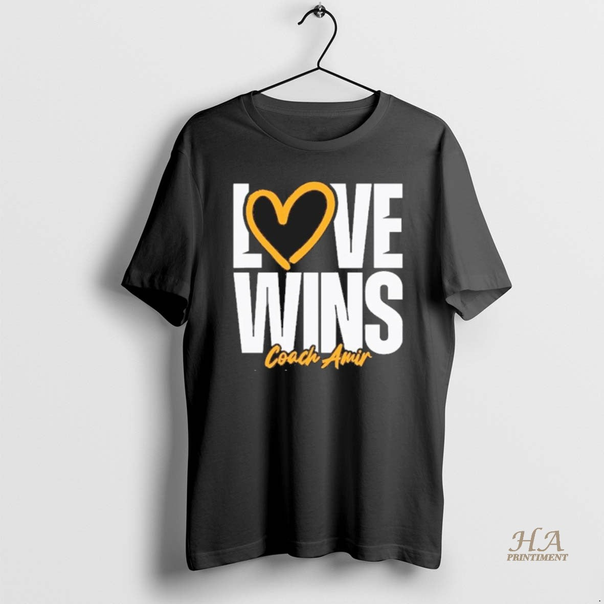 Official Ksu Owls Basketball Love Wins Coach Amir - Adult & Kids T-Shirts, Sweatshirts & Hoodies apparel design preview 1